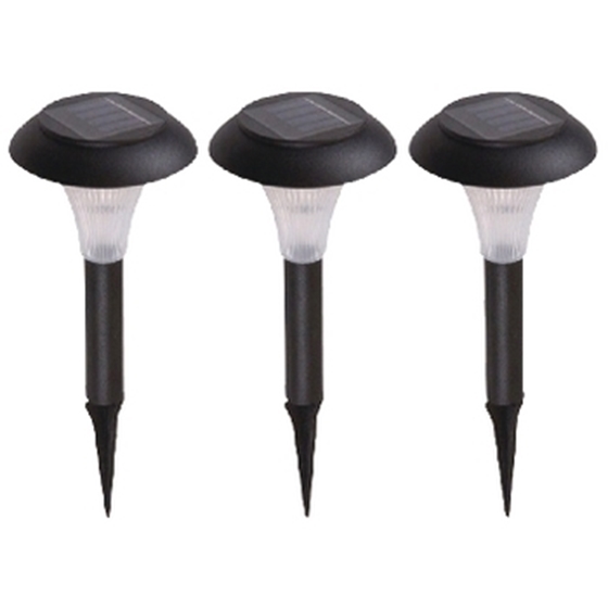 Lampada led da giardino a energia solare con picchetto (confezione ... Luci da giardino energia solare