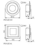 Immagine di SEGNAPASSO LED DA INTERNO - IPSA LED-8O
