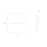 Immagine di SEGNAPASSO - TANGO STICK SHORT - G - 0.8W - installazione con colla o nastro biadesivo