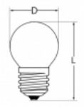 Immagine di LED 230V - 1W - E27 - VARI COLORI