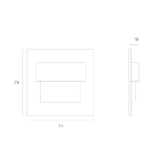 Immagine di SEGNAPASSO INTERNO/ESTERNO - TANGO STICK - nero - 0.8W -  installazione con colla o nastro biadesivo
