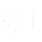 Immagine di SEGNAPASSO - TANGO MINI SHORT STICK - C - 0.4W - IP66 - installazione con colla o nastro biadesivo