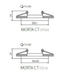 Immagine di FARETTO A INCASSO ROTONDO ORIENTABILE - MORTA CT-DTO50-B