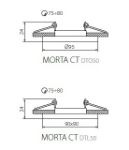 Immagine di FARETTO A INCASSO QUADRATO ORIENTABILE - MORTA CT-DTO50-B