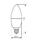 Immagine di DUN HI 8W E14 - LAMPADINA LED CON VETRO BIANCO