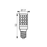 Immagine di ZUBI LED 3,5W E14 - CAPSULE A LED SMD - WW - LAMPADINA A LED