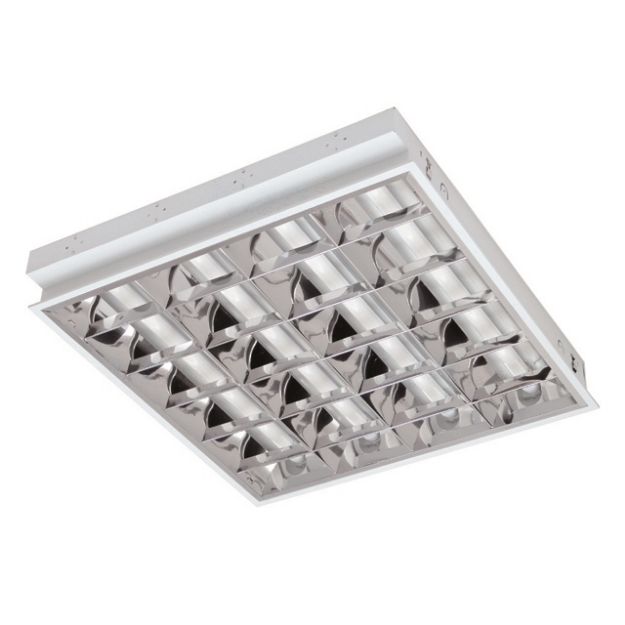 Immagine di REGIS 3WS EVG 418 PT - Plafoniera ad incasso con griglia - IP20 