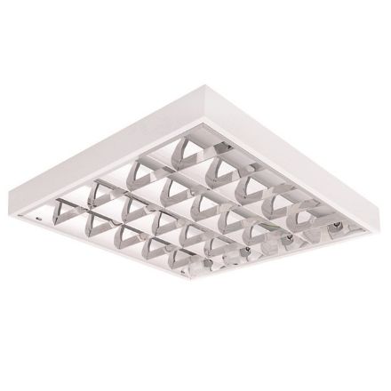 Immagine di NOTUS 3WS EVG 418 NT - PLAFONIERA DA SOFFITTO CON GRIGLIA