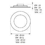 Immagine di LITEN LED SMD 6W - FARETTO/PROIETTORE DOWNLIGHT LED A INCASSO NW