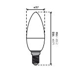 Immagine di IQ LED C37 E14 - 7.5W   - LAMPADINA LED BIANCA