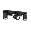 Immagine di FARETTO DIREZIONALE SOFFITTO E PARETE - LAURIN EL 3XGU10 - NERO 