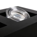 Immagine di FARETTO A SOFFITTO 3XGU10 - STOBI DLP 350 - NERO - 360*142*85 mm - 60/45° 