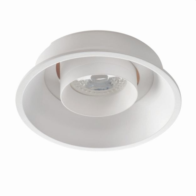 Immagine di LUNIO DTO - W -  faretto a incasso da soffitto - foro  montaggio 90