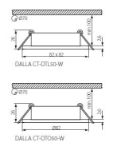 Immagine di DALLA CT - DTL50 - B - FARETTO A INCASSO