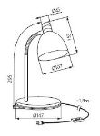 Immagine di LAMPADA DA SCRIVANIA - E14 - ARANCIONE 
