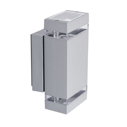 Immagine di ILLUMINAZIONE PARETE ZEW - IP44 - 2XGU10 - 235*109 -  GRIGIO RETTANGOLARE