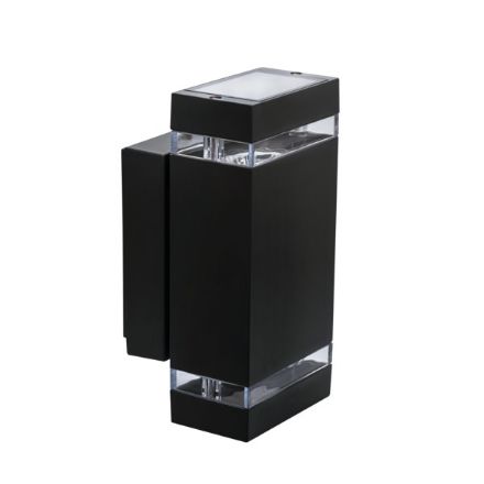 Immagine di ILLUMINAZIONE PARETE ZEW - IP44 - 2XGU10 - 235*109 - NERO RETTANGOLARE