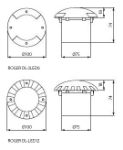 Immagine di FARO CARRABILE A INCASSO - ROGER 12 - 1W - 6000/6500K - IP66 . IK 09 - DIAM 100