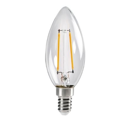 Immagine di XLED C35 E14 4,5W - LAMPADA A FILAMENTO A LED CON VETRO TRASPARENTE