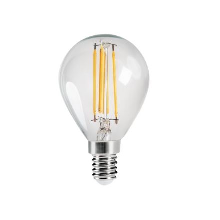 Immagine di XLED G45 - E14 - 4,5W - WW - LAMPADA A FILAMENTO A LED CON VETRO TRASPARENTE