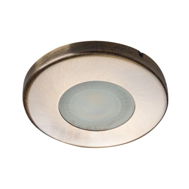 Immagine di MARIN CT - S80 - AB - FARETTO A INCASSO PER BAGNO E DOCCE CON LAMPADINA - IP44 - FORO 60/62