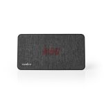 Immagine di Altoparlante Bluetooth® in Tessuto | 15 W | Fino a 4 Ore di Riproduzione | Orologio Digitale | NERO/GRIGIO