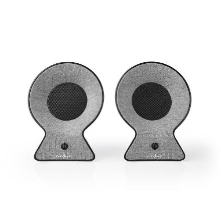 Immagine di Altoparlante Bluetooth® in Tessuto | 2 x 15 W | Fino a 4 Ore di Riproduzione | TWS (True Wireless Stereo) | Grigio/Nero