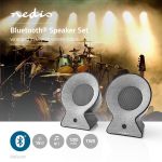 Immagine di Altoparlante Bluetooth® in Tessuto | 2 x 15 W | Fino a 4 Ore di Riproduzione | TWS (True Wireless Stereo) | ANTRACITE/NERO