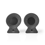 Immagine di Altoparlante Bluetooth® in Tessuto | 2 x 15 W | Fino a 4 Ore di Riproduzione | TWS (True Wireless Stereo) | ANTRACITE/NERO