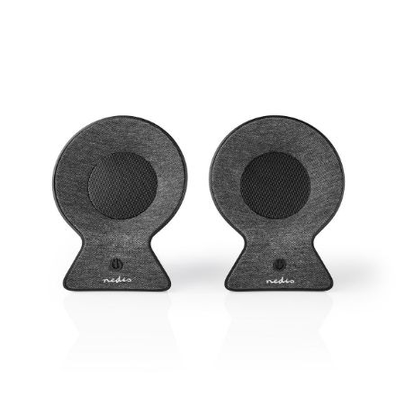 Immagine di Altoparlante Bluetooth® in Tessuto | 2 x 15 W | Fino a 4 Ore di Riproduzione | TWS (True Wireless Stereo) | ANTRACITE/NERO