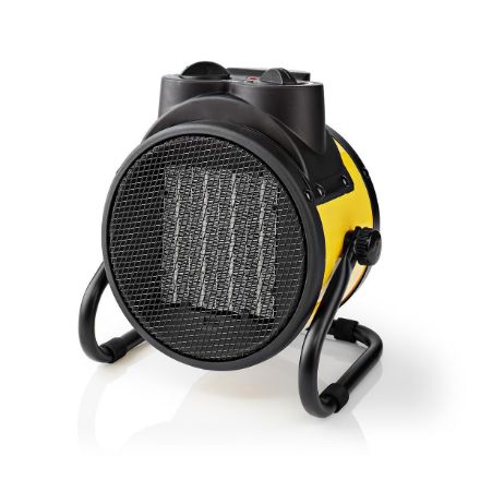 Immagine di Termoventilatore con Design Industriale in Ceramica | Termostato | 3 Impostazioni | 2000 W | Giallo