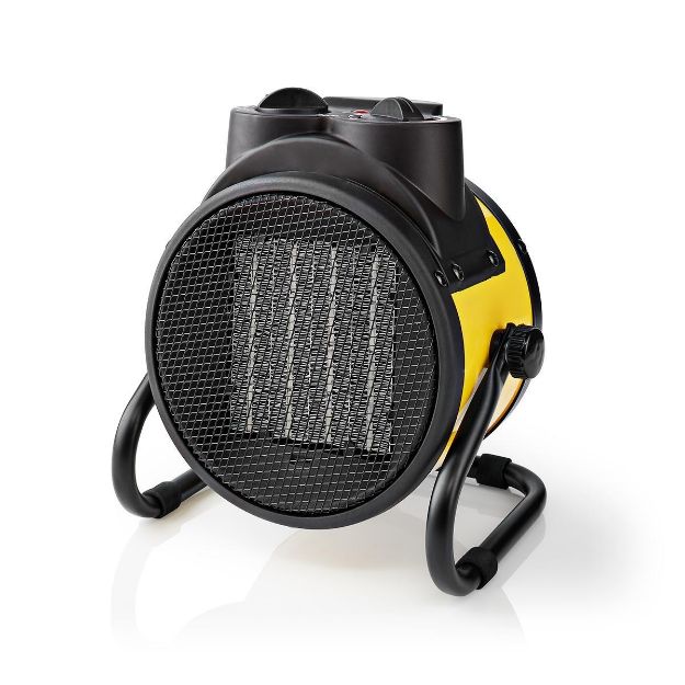 Immagine di Termoventilatore con Design Industriale in Ceramica | Termostato | 3 Impostazioni | 2000 W | Giallo