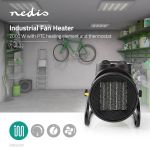 Immagine di Termoventilatore con Design Industriale in Ceramica | Termostato | 3 Impostazioni | 2000 W | Giallo