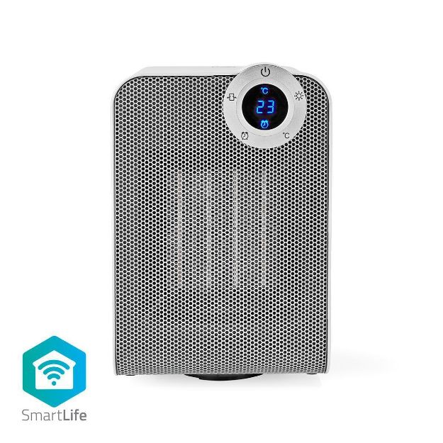Immagine di SmartLife Riscaldamento ad aria  Wi-Fi | Compatto | 1800 W | 3 Impostazioni di Calore | Oscillazione | Schermo | 15 - 35 °C | Android™ / IOS | Bianco