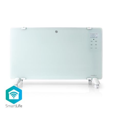 Immagine di Termoconvettore Smart Wi-Fi | Termostato | Pannello Anteriore in Vetro | 2000 W | Bianco
