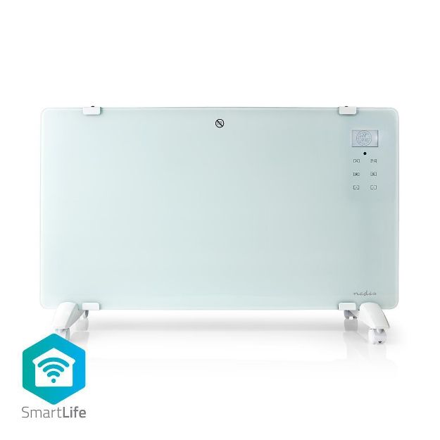 Immagine di Termoconvettore Smart Wi-Fi | Termostato | Pannello Anteriore in Vetro | 2000 W | Bianco