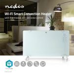 Immagine di Termoconvettore Smart Wi-Fi | Termostato | Pannello Anteriore in Vetro | 2000 W | Bianco