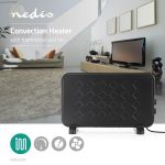 Immagine di Termoconvettore | Termostato | Funzione Ventilatore | 2 Impostazioni | 2000 W | Nero