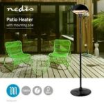 Immagine di Riscaldatore da patio  1500 W | 1 Impostazione del Calore | protezione da ribaltamento | IP34 | Nero