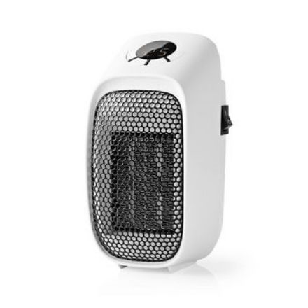 Immagine di Riscaldamento portatile a presa  400 W | Termostato regolabile | Intervallo di temperatura: 15-45 °C | Display LCD | Protezione da surriscaldamento | Timer di spegnimento: 12 h | Bianco / Nero