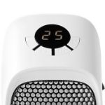 Immagine di Riscaldamento portatile a presa  400 W | Termostato regolabile | Intervallo di temperatura: 15-45 °C | Display LCD | Protezione da surriscaldamento | Timer di spegnimento: 12 h | Bianco / Nero