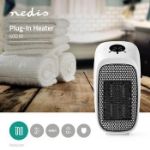 Immagine di Riscaldamento portatile a presa  400 W | Termostato regolabile | Intervallo di temperatura: 15-45 °C | Display LCD | Protezione da surriscaldamento | Timer di spegnimento: 12 h | Bianco / Nero