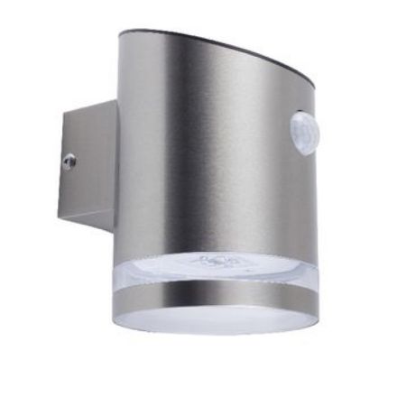 Immagine di Luce Solare da Parete LED Argento - 2W - CON SENSORE