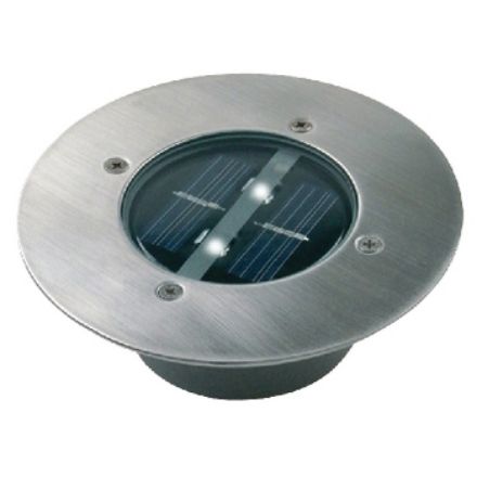 Immagine di Terra solare 2 LED Tondo - 0.12W - FARETTO A TERRA