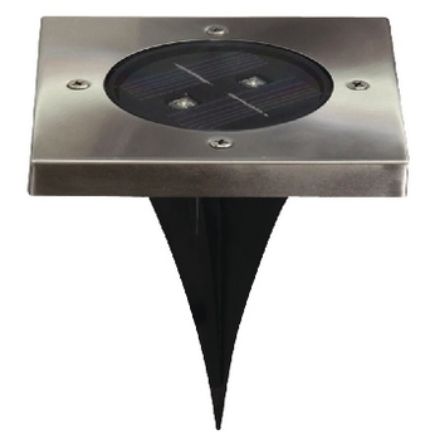Immagine di Terra solare 2 LED Rettangolari/Quadrati CON PICCHETTO - 0.12W