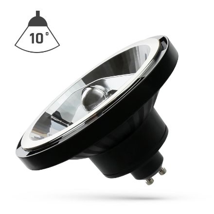Immagine di AR111 GU10 15W - 10° - LAMPADINA NERA