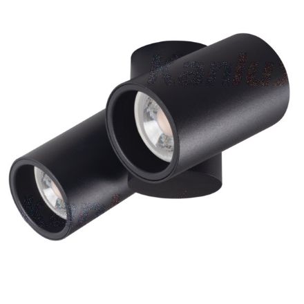 Immagine di FARETTO DIREZIONALE SOFFITTO E PARETE  - BLURRO 2XGU10 -  NERO - IP20 