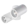 Immagine di FARETTO DIREZIONALE SOFFITTO E PARETE 2XGU10 - BLURRO - BIANCO  - IP20