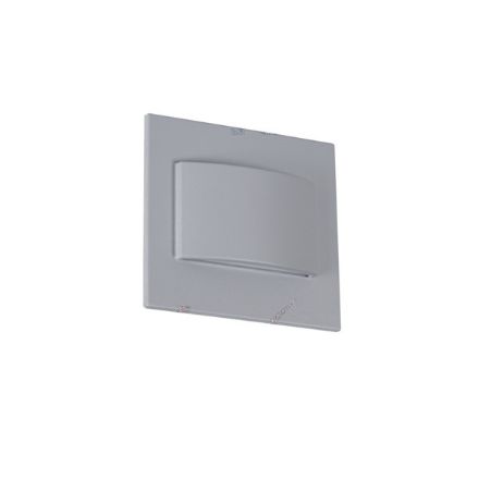 Immagine di ERINUS LED LL - SEGNAPASSO QUADRATO GRIGIO - 1.5W - IP20 - DOPPIA LUCE