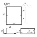 Immagine di SABIK LED  AC - 1,3W - SEGNAPASSO DA INTERNO - 220/240AC